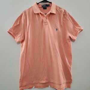 Polo by Ralph Lauren Men's Light Orange Polo Shirt
